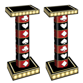 Casino Søjle Dekorationer