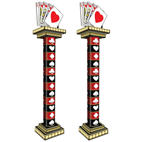 Casino Royal Flush Søjle Dekorationer