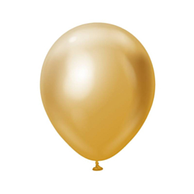 Premium Mellemstore Latexballoner Chrome Guld