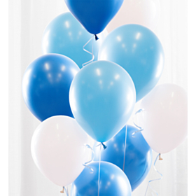 Ballonbuket Lyseblå