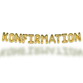 Konfirmation Ballonguirlande Guld