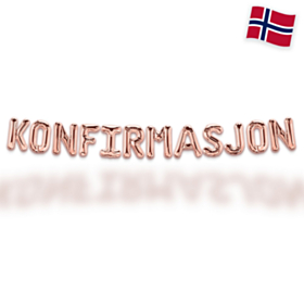 Konfirmasjon Ballonguirlande Rosaguld