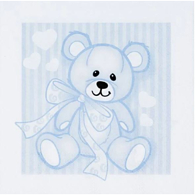 Bamse Servietter Lyseblå