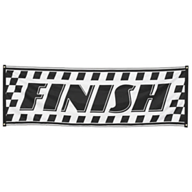 Racerløb Finish Banner