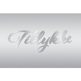 Guirlande Tillykke Sølv