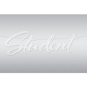 Guirlande Student Hvid