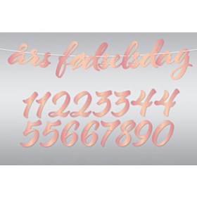 Guirlande Fødselsdag DIY Pink