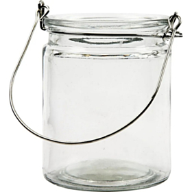 Cylinder Glas Lanterner Metal Ophæng