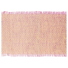 Jute Chevron Bordløber Rosa
