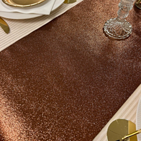 Glitter Premium Bordløber Chokolade