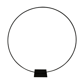 Dekorationsring På Fod Sort