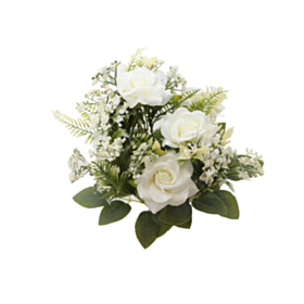 Kunstig Blomsterbuket Hvid