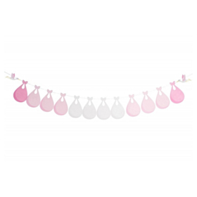 Stork Babyshower Guirlande Lyserød