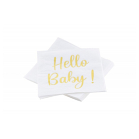 Hello Baby Servietter Guld