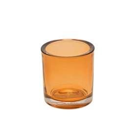 Glas Fyrfadsstage Amber