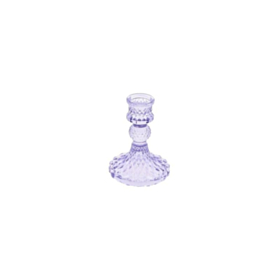 Antik Glas Lysestage Lavendel