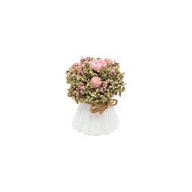 Kunstig Blomstret Buket Pastelrosa