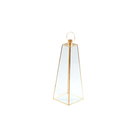 Pyramide Lanterne Glas Guld