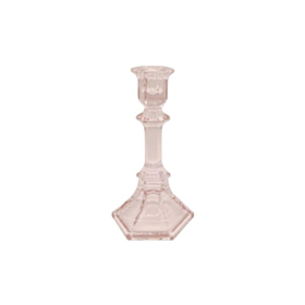 Glas Lysestage Sart Rosa