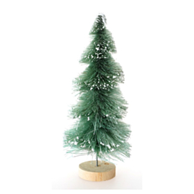 Snedækket Juletræ På Træfod