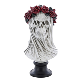 Marmor Skeletbrud Skulptur