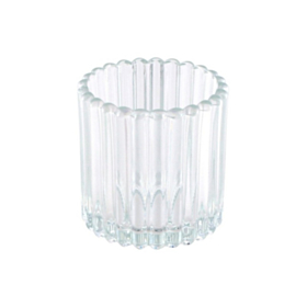 Stribet Glas Fyrfadsstage