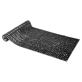 Velour Bordløber Sort/Sølv