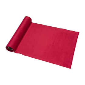 Romantisk Velour Bordløber Rød
