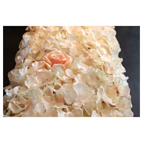 Hortensia Bordløber Hvid/Rosa