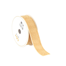 Velour Glimmerbånd Beige