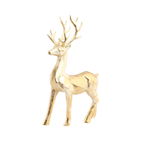 Geometrisk Rensdyr Figur Guld