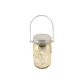 Glaslanterne Med LED Champagne