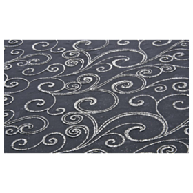Organza Bordløber Sort/Sølv