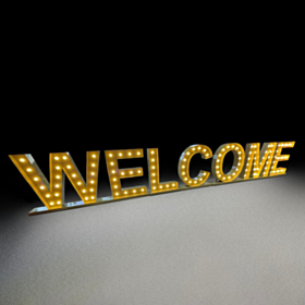 Welcome Lightbox Skilt