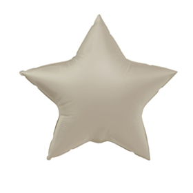 Stjerne Folieballon Creamy Latte