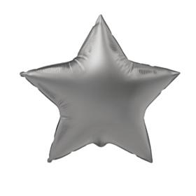 Stjerne Folieballon Sølv