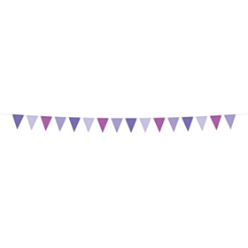 Posh Purple Vimpelguirlande
