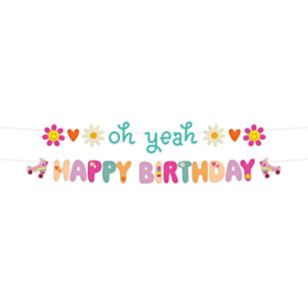 Oh Yeah Happy Birthday Guirlande