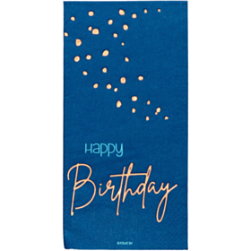 Happy Birthday Servietter True Blue