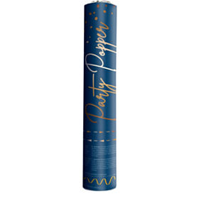 Konfettirør Bronze Strimler True Blue