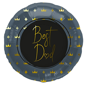 Best Dad Folieballon Mørkeblå