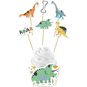 Dinosaur Roars Cupcake Pynt