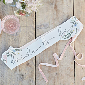 Bride To Be Boho Skråbånd
