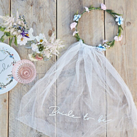 Bride To Be Blomsterkrone