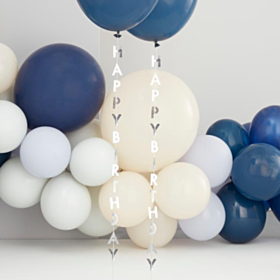 Happy Birthday Ballon Hale Sølv