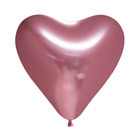 Hjerte Krom Balloner Pink