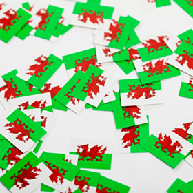 Wales Flag Konfetti