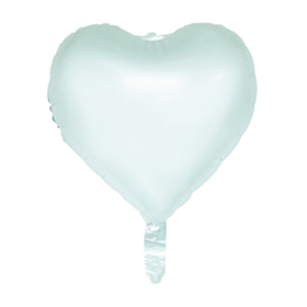 Hjerte Folieballon Pastelgrøn