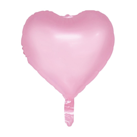 Hjerte Folieballon Lyserød