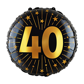 40 Års Golden Celebrations Folieballon